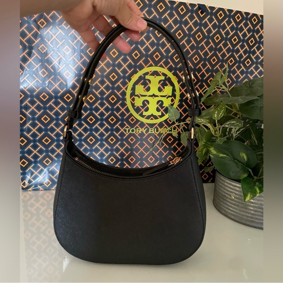 NWT , Tory Burch Emerson black shoulder bag & matching wallet - Picture 4 of 15